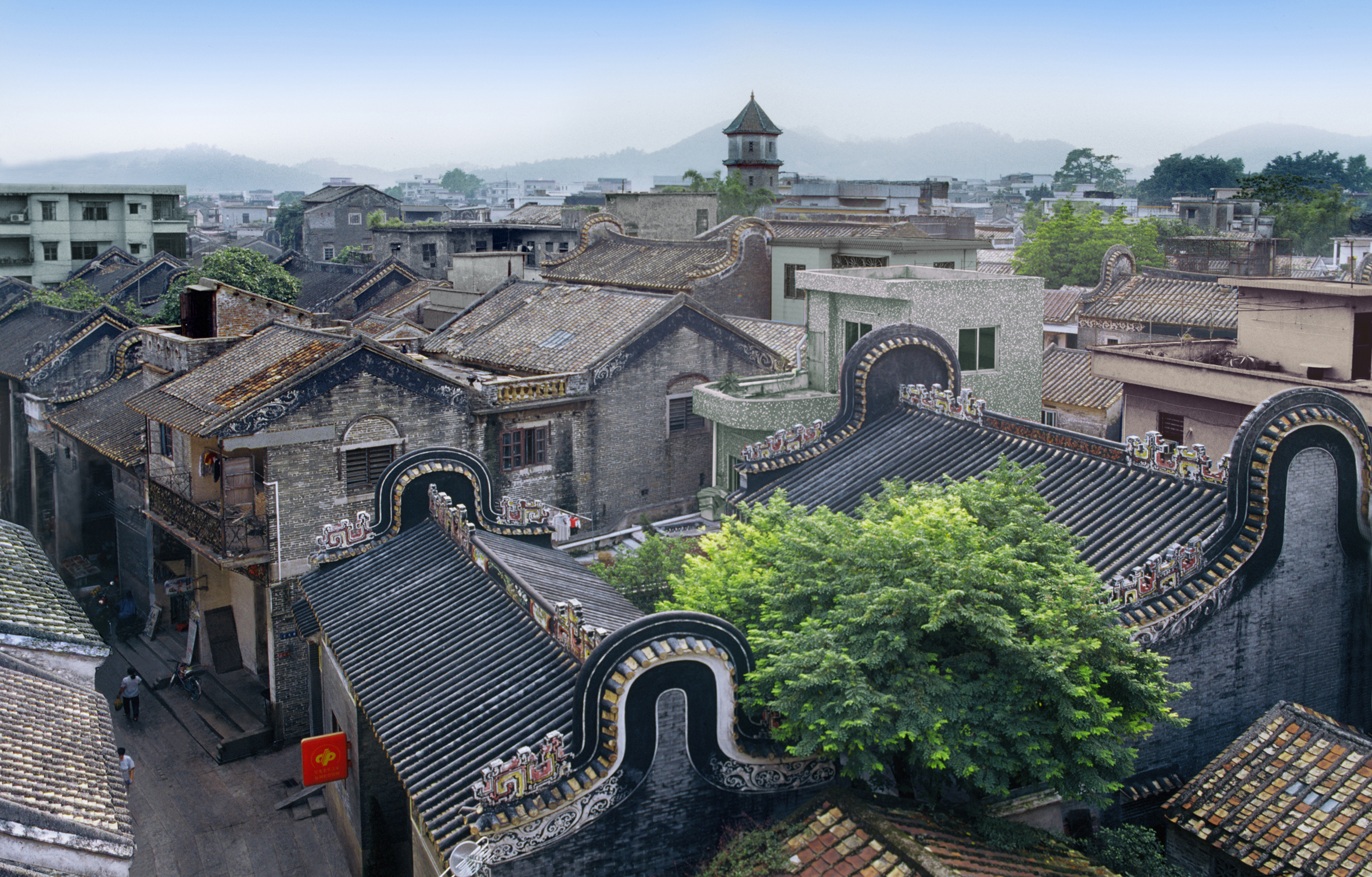 俯瞰沙湾古镇安宁西街.jpg