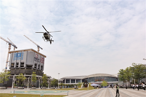 番禺区在全市首发“空中的士”快速出行网络
